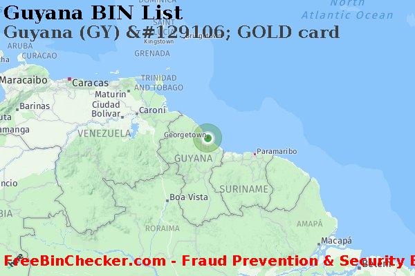 Guyana Guyana+%28GY%29+%26%23129106%3B+GOLD+card BIN List