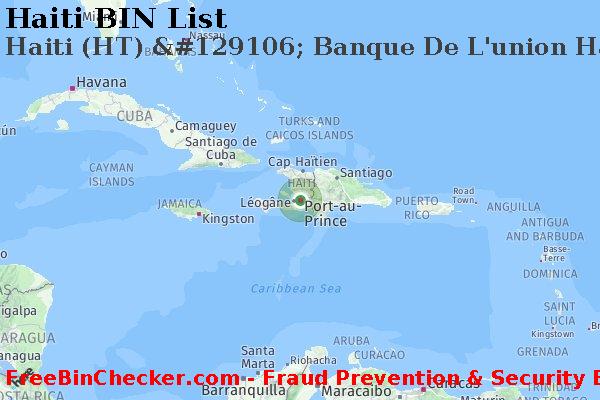 Haiti Haiti+%28HT%29+%26%23129106%3B+Banque+De+L%27union+Haitienne%2C+S.a. BIN List
