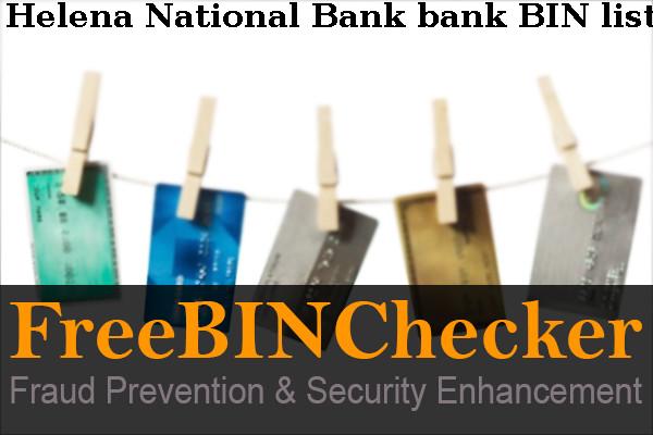Helena National Bank قائمة BIN