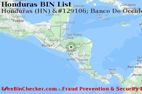 Honduras Honduras+%28HN%29+%26%23129106%3B+Banco+De+Occidente%2C+S.a. قائمة BIN