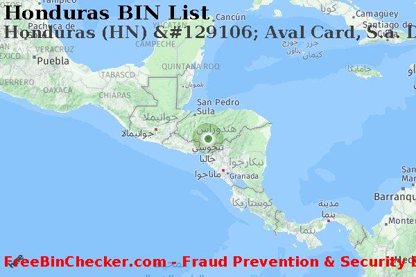 Honduras Honduras+%28HN%29+%26%23129106%3B+Aval+Card%2C+S.a.+De+C.v. قائمة BIN