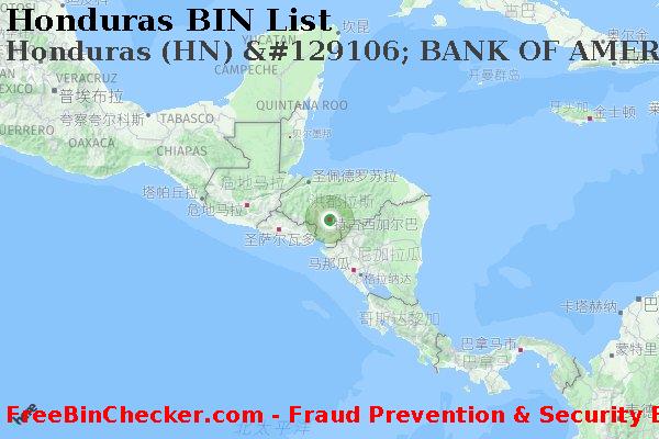 Honduras Honduras+%28HN%29+%26%23129106%3B+BANK+OF+AMERICA BIN列表