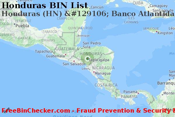 Honduras Honduras+%28HN%29+%26%23129106%3B+Banco+Atlantida%2C+S.a. BIN Liste 