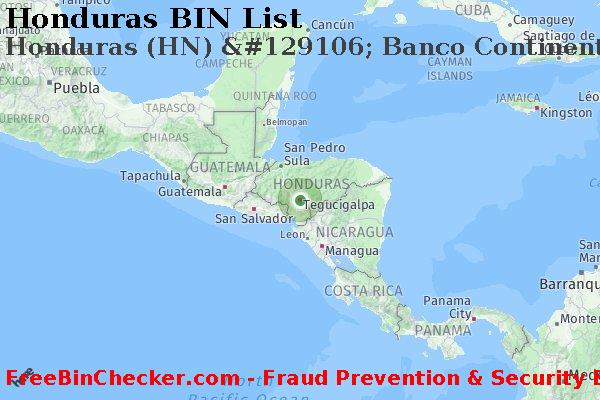 Honduras Honduras+%28HN%29+%26%23129106%3B+Banco+Continental%2C+S.a. BIN Lijst