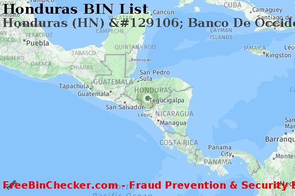 Honduras Honduras+%28HN%29+%26%23129106%3B+Banco+De+Occidente%2C+S.a. BIN List