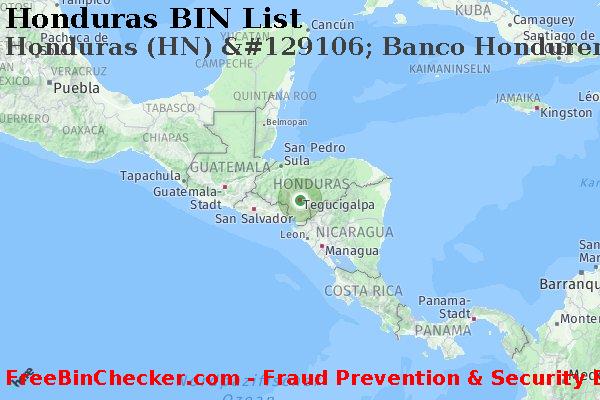 Honduras Honduras+%28HN%29+%26%23129106%3B+Banco+Hondureno+Del+Cafe+S.a.+%28banhcafe%29 BIN-Liste
