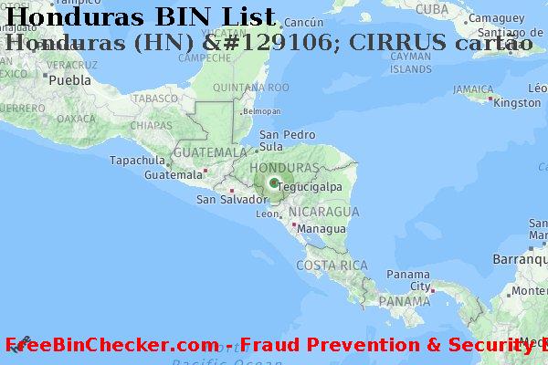 Honduras Honduras+%28HN%29+%26%23129106%3B+CIRRUS+cart%C3%A3o Lista de BIN