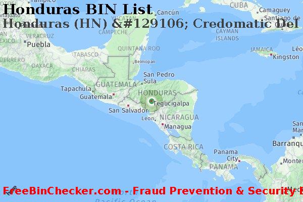 Honduras Honduras+%28HN%29+%26%23129106%3B+Credomatic+Del+Istmo%2C+S.a. BIN List