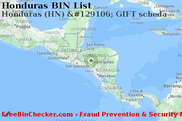 Honduras Honduras+%28HN%29+%26%23129106%3B+GIFT+scheda Lista BIN