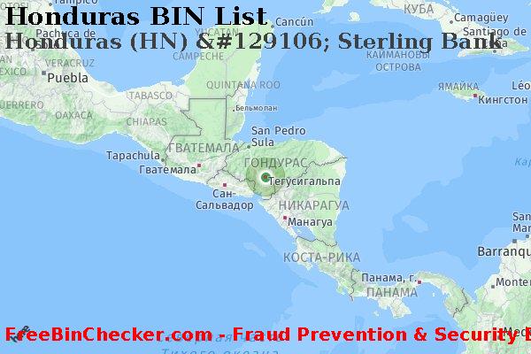 Honduras Honduras+%28HN%29+%26%23129106%3B+Sterling+Bank Список БИН