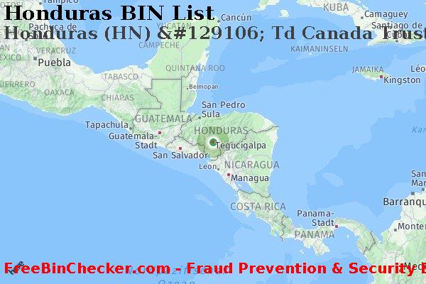 Honduras Honduras+%28HN%29+%26%23129106%3B+Td+Canada+Trust+Bank BIN-Liste