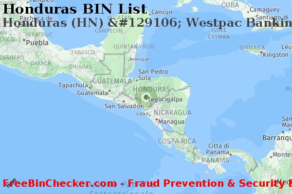 Honduras Honduras+%28HN%29+%26%23129106%3B+Westpac+Banking+Corporation Lista BIN