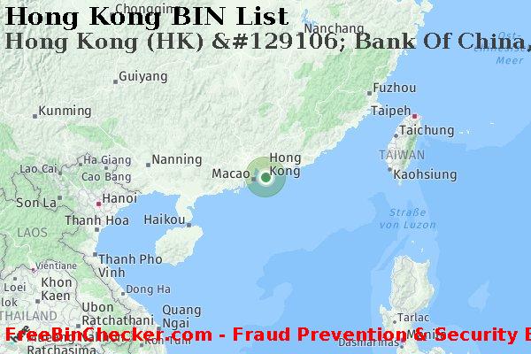 Hong Kong Hong+Kong+%28HK%29+%26%23129106%3B+Bank+Of+China%2C+Ltd. BIN-Liste