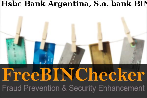 Hsbc Bank Argentina, S.a. Lista de BIN