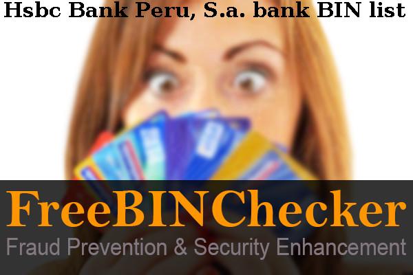 Hsbc Bank Peru, S.a. BIN List