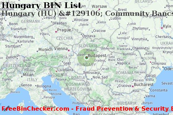 Hungary Hungary+%28HU%29+%26%23129106%3B+Community+Bancservice+Corporation BIN 목록