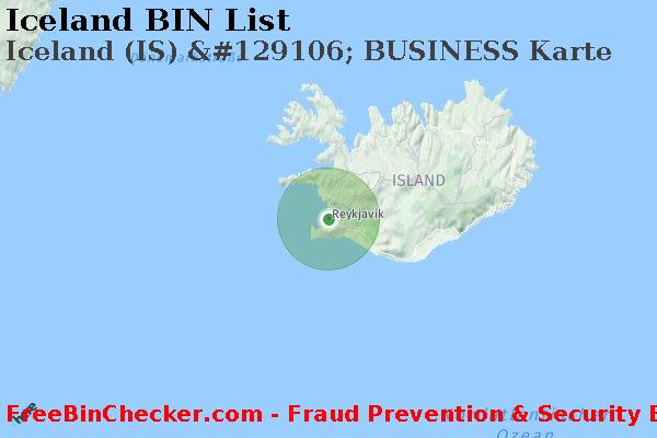 Iceland Iceland+%28IS%29+%26%23129106%3B+BUSINESS+Karte BIN-Liste