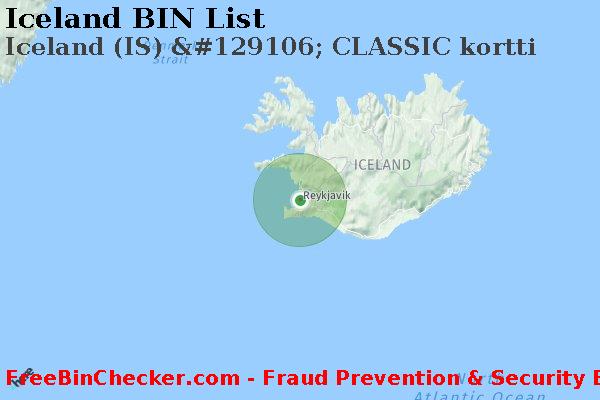 Iceland Iceland+%28IS%29+%26%23129106%3B+CLASSIC+kortti BIN List