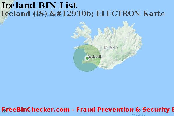 Iceland Iceland+%28IS%29+%26%23129106%3B+ELECTRON+Karte BIN-Liste