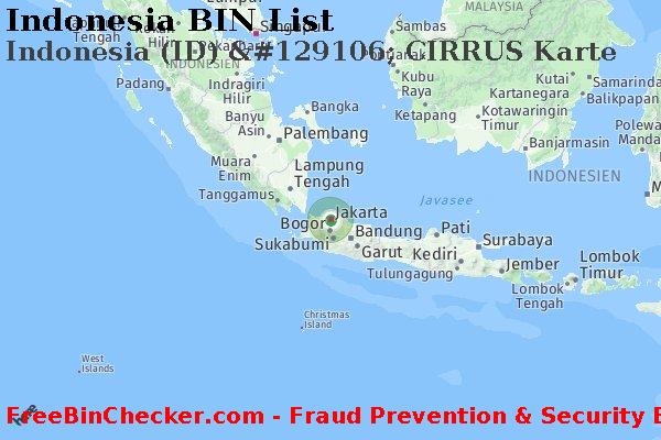 Indonesia Indonesia+%28ID%29+%26%23129106%3B+CIRRUS+Karte BIN-Liste