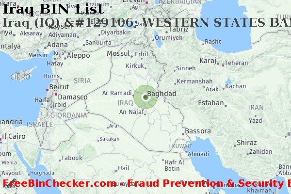 Iraq Iraq+%28IQ%29+%26%23129106%3B+WESTERN+STATES+BANKCARD+ASSOCIATION Lista BIN