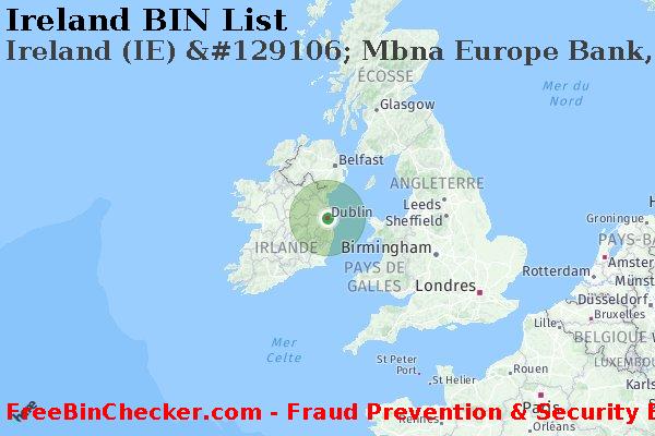 Ireland Ireland+%28IE%29+%26%23129106%3B+Mbna+Europe+Bank%2C+Ltd. BIN Liste 