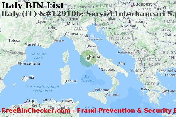 Italy Italy+%28IT%29+%26%23129106%3B+Servizi+Interbancari+S.p.a. Lista de BIN