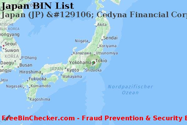Japan Japan+%28JP%29+%26%23129106%3B+Cedyna+Financial+Corporation BIN-Liste