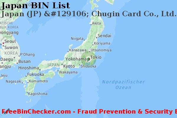Japan Japan+%28JP%29+%26%23129106%3B+Chugin+Card+Co.%2C+Ltd. BIN-Liste