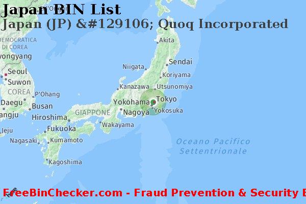 Japan Japan+%28JP%29+%26%23129106%3B+Quoq+Incorporated Lista BIN