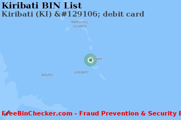 Kiribati Kiribati+%28KI%29+%26%23129106%3B+debit+card BIN List