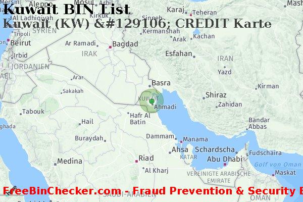 Kuwait Kuwait+%28KW%29+%26%23129106%3B+CREDIT+Karte BIN-Liste
