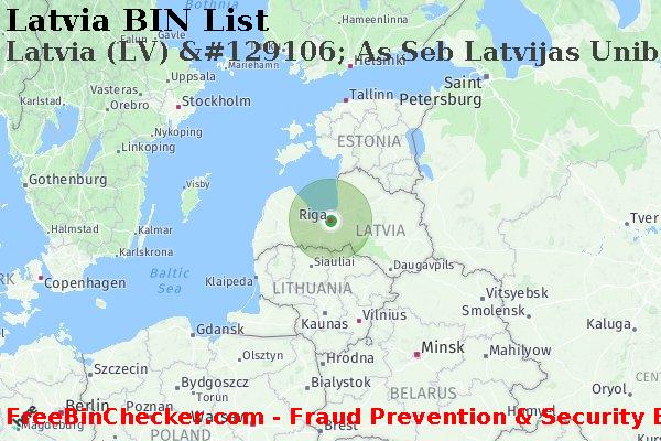 Latvia Latvia+%28LV%29+%26%23129106%3B+As+Seb+Latvijas+Unibanka BIN List