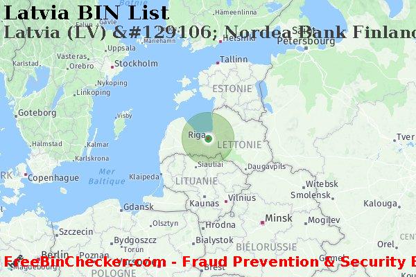 Latvia Latvia+%28LV%29+%26%23129106%3B+Nordea+Bank+Finland+Plc BIN Liste 