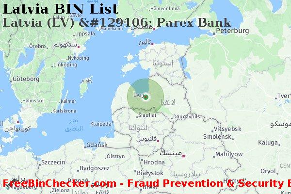 Latvia Latvia+%28LV%29+%26%23129106%3B+Parex+Bank قائمة BIN