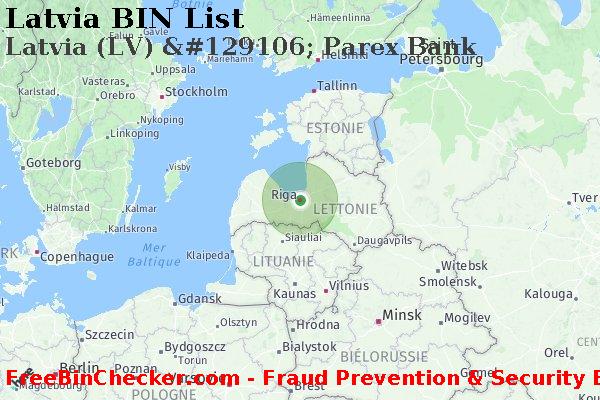 Latvia Latvia+%28LV%29+%26%23129106%3B+Parex+Bank BIN Liste 