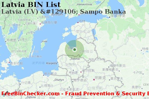 Latvia Latvia+%28LV%29+%26%23129106%3B+Sampo+Banka BIN列表