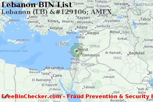 Lebanon Lebanon+%28LB%29+%26%23129106%3B+AMEX Lista de BIN