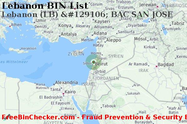 Lebanon Lebanon+%28LB%29+%26%23129106%3B+BAC+SAN+JOSE BIN-Liste