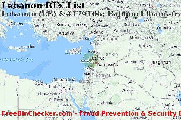 Lebanon Lebanon+%28LB%29+%26%23129106%3B+Banque+Libano-francaise+S.a.l. BIN List