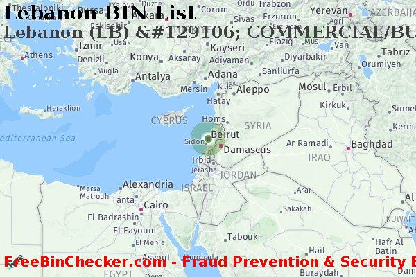 Lebanon Lebanon+%28LB%29+%26%23129106%3B+COMMERCIAL%2FBUSINESS+card BIN List