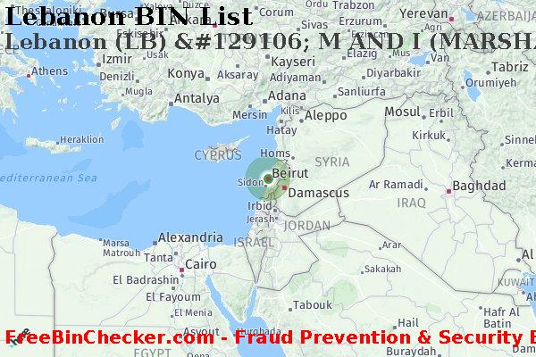 Lebanon Lebanon+%28LB%29+%26%23129106%3B+M+AND+I+%28MARSHALL+AND+ILSLEY%29+BANK BIN List