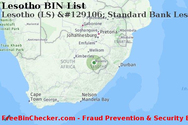 Lesotho Lesotho+%28LS%29+%26%23129106%3B+Standard+Bank+Lesotho%2C+Ltd. BIN List