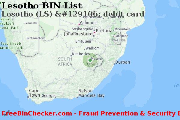 Lesotho Lesotho+%28LS%29+%26%23129106%3B+debit+card BIN List