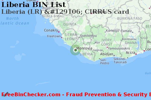 Liberia Liberia+%28LR%29+%26%23129106%3B+CIRRUS+card BIN List