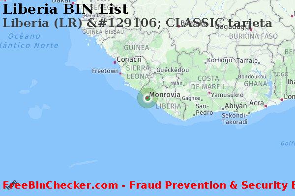 Liberia Liberia+%28LR%29+%26%23129106%3B+CLASSIC+tarjeta Lista de BIN