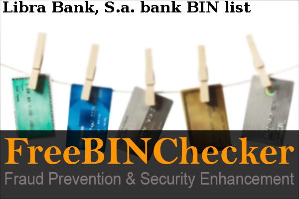 Libra Bank, S.a. Lista de BIN