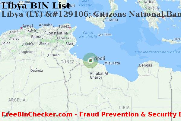 Libya Libya+%28LY%29+%26%23129106%3B+Citizens+National+Bank Lista de BIN