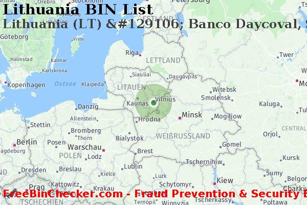 Lithuania Lithuania+%28LT%29+%26%23129106%3B+Banco+Daycoval%2C+S.a. BIN-Liste