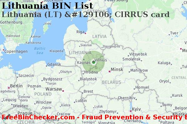 Lithuania Lithuania+%28LT%29+%26%23129106%3B+CIRRUS+card BIN Lijst